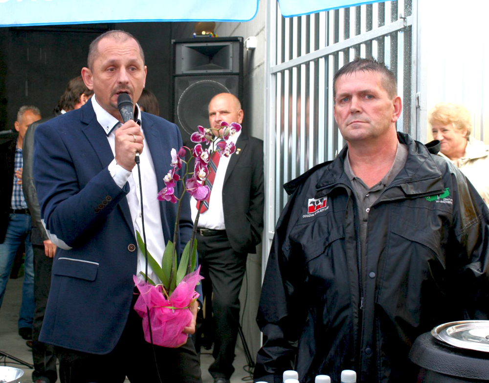 Od lewej: Pan Grzegorz Wojtkielewicz, dyrektor Oddziału Olecko SHiUZ Bydgoszcz, Pan Wojciech Jończyk 