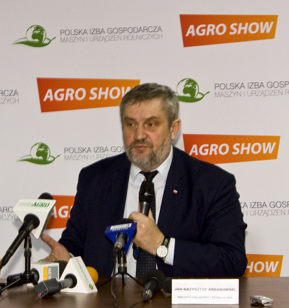 Jan Krzysztof Ardanowski, minister rolnictwa